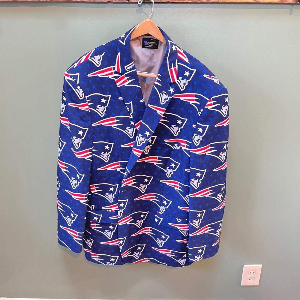 Men's New England Patriots NFL Football Team Apparel Blazer Size 54
